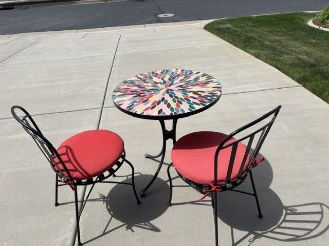 Patio table and chairs