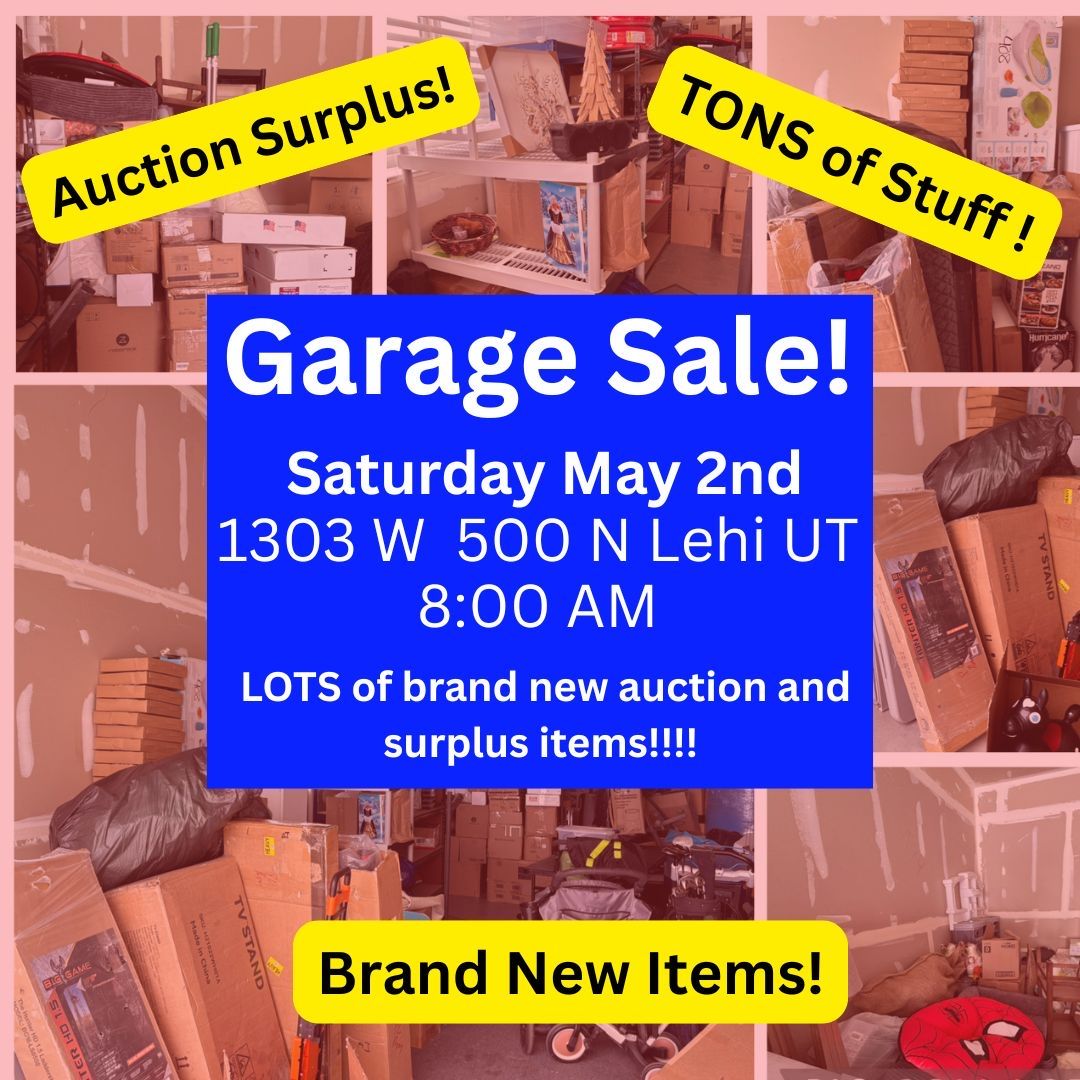 Auction Surplus Garage Sale!!