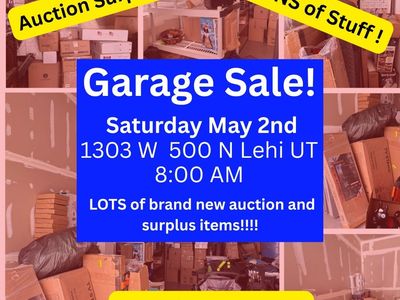 Auction Surplus Garage Sale!!