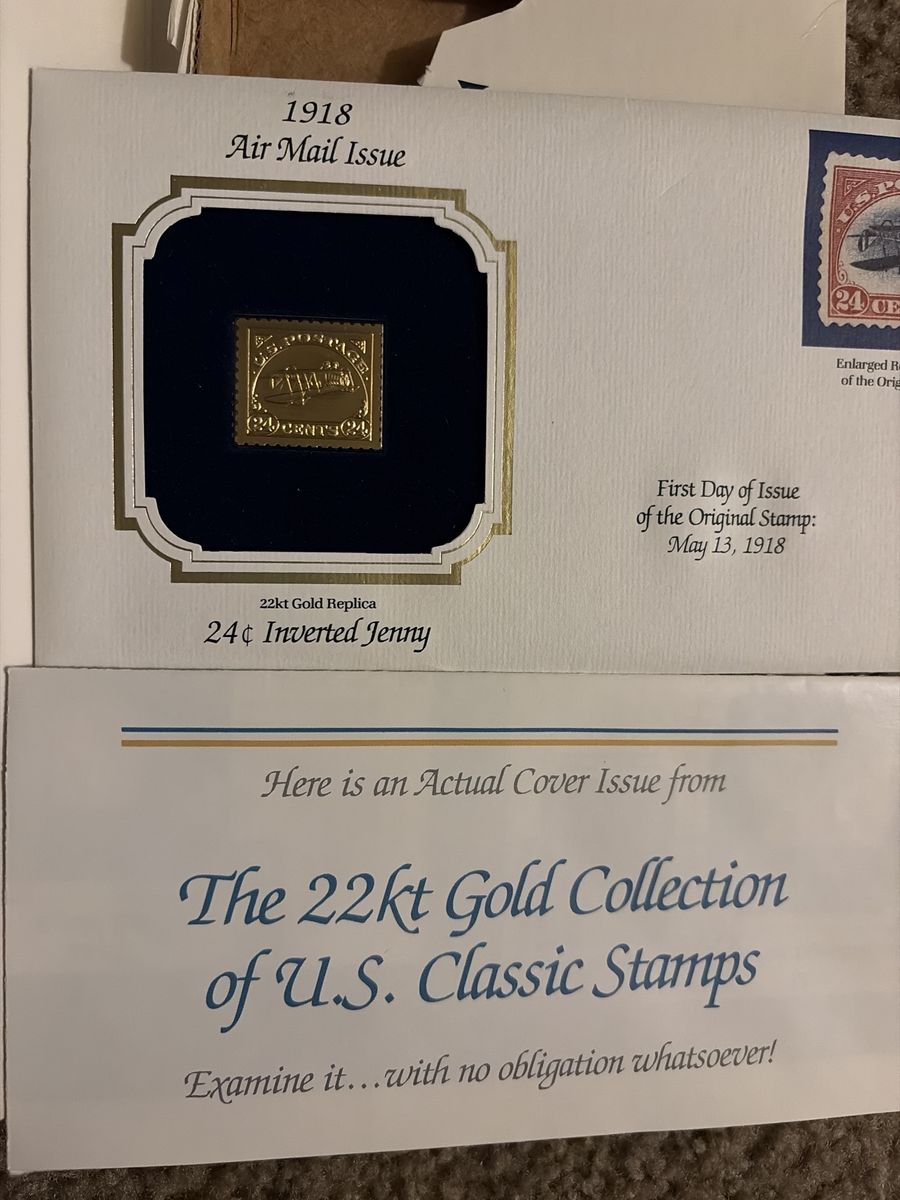 Antique gold stamp