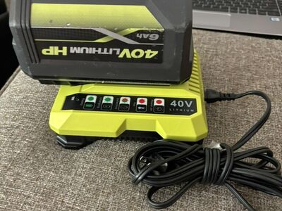 Ryobi 40volt 6ah Battery And New Charger