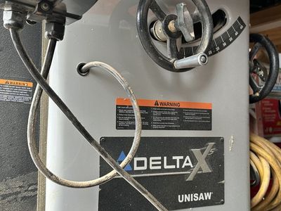 Delta X Unisaw 3 Horse Power