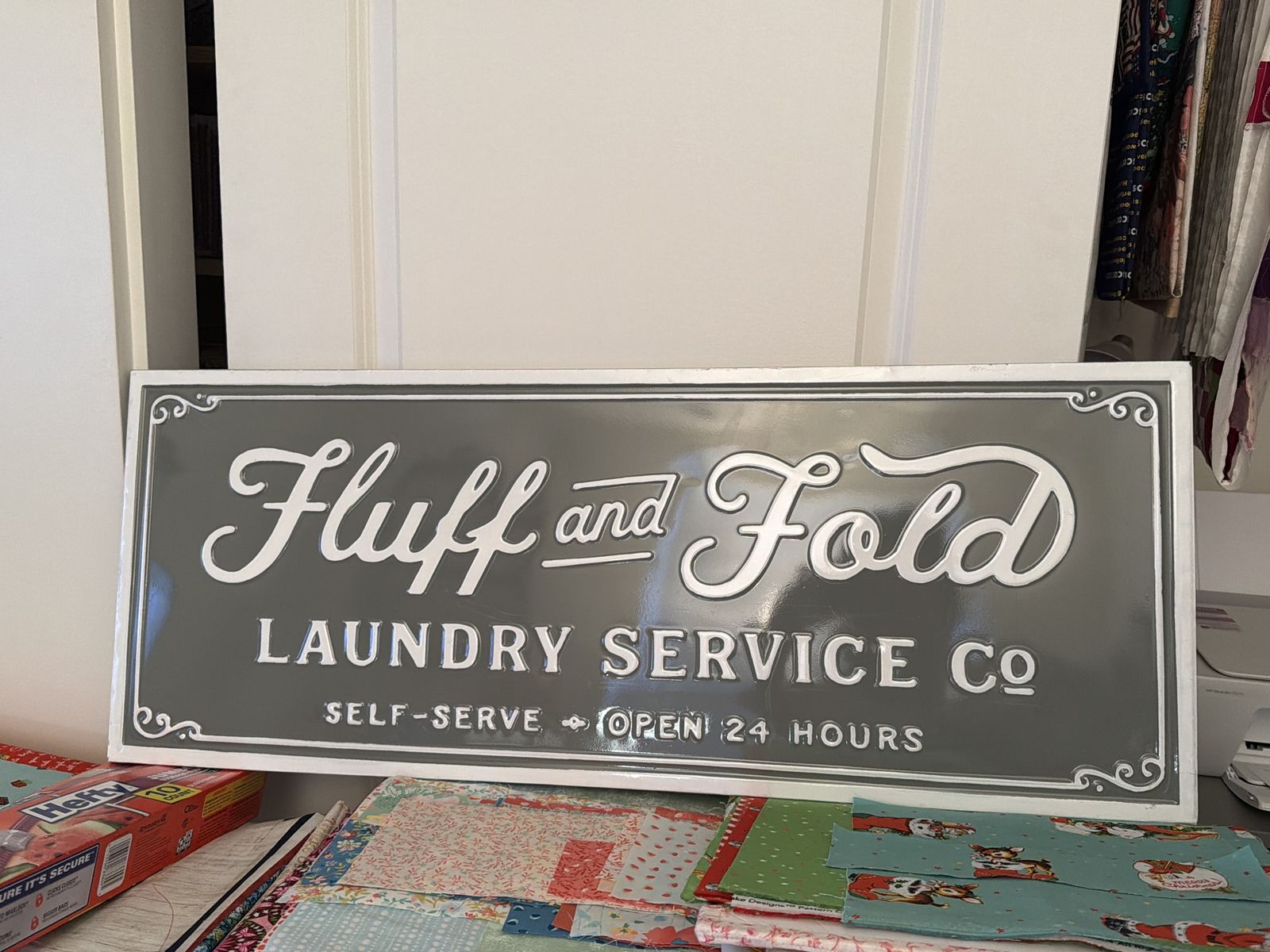 Wall Sign Laundry
