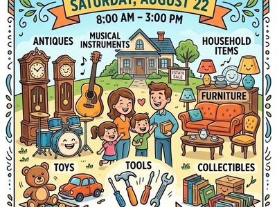 Huge Estate Sale on Saturday August 22nd 2127 West 3860 South, Taylorsville,Utah