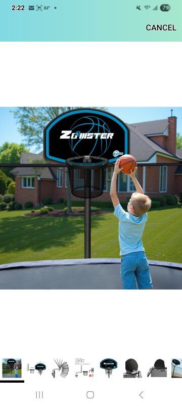 New in Box! Trampoline Basketball Hoop Attachment