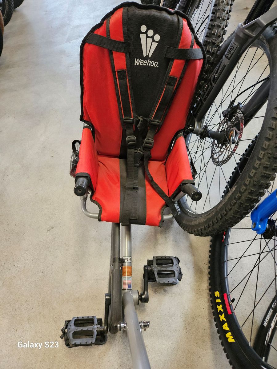 Weehoo Turbo Bike Trailer: Kids Bike Trailer Seat Tow Behind Pedaling
