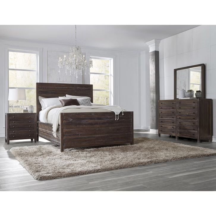 NEW COSTCO KING BEDROOM SET W/ DRESSER & MIRROR
