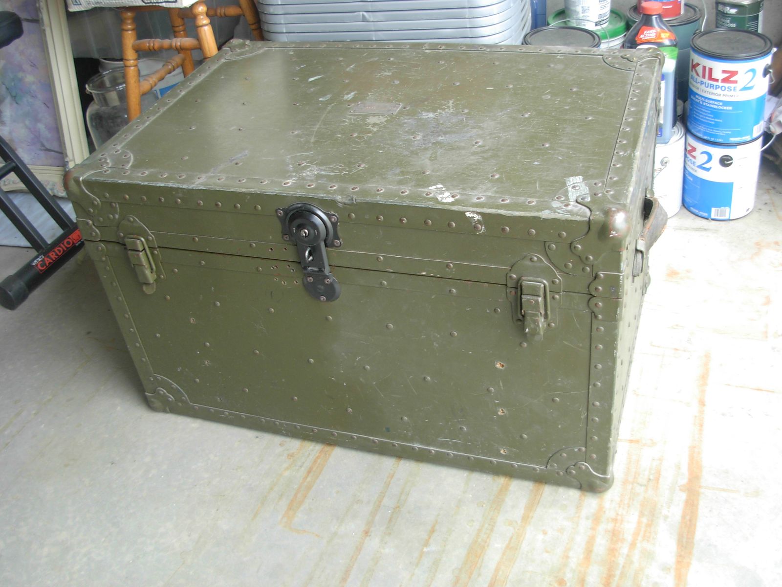 Antique Trunk / 1943 Army Signal Corps. Trunk