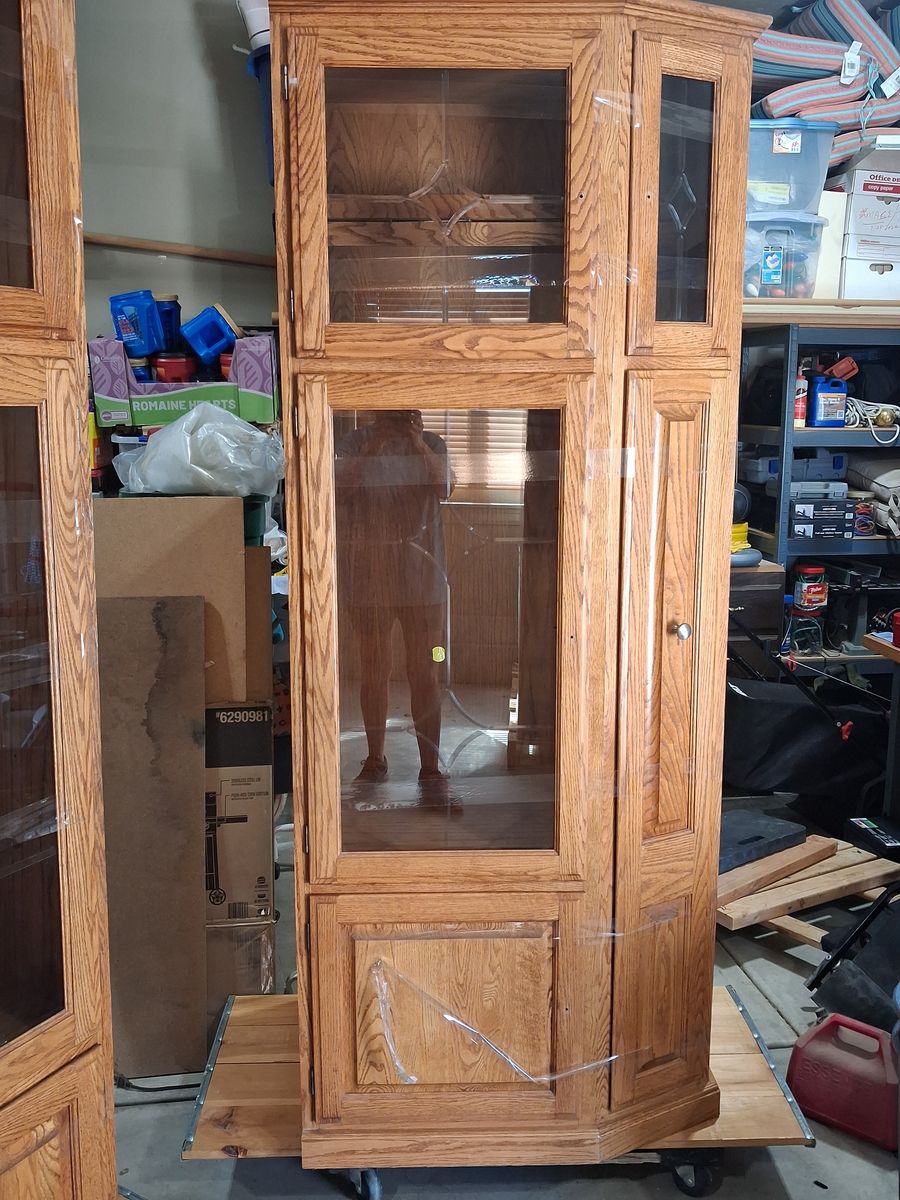 Solid Oak Entertainment Center