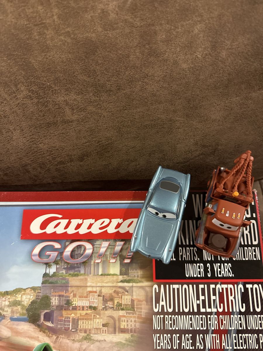 Disney Pixar Cars Carrera GO!!! Slot Cars - Finn McMissile & Tow Mater