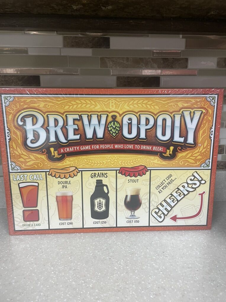 Brew-Opoly Board Game - New