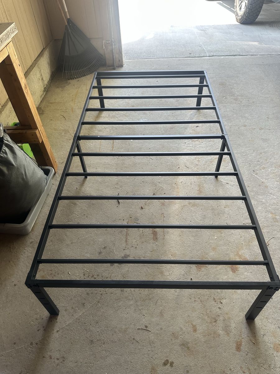 Twin mattress and frame
