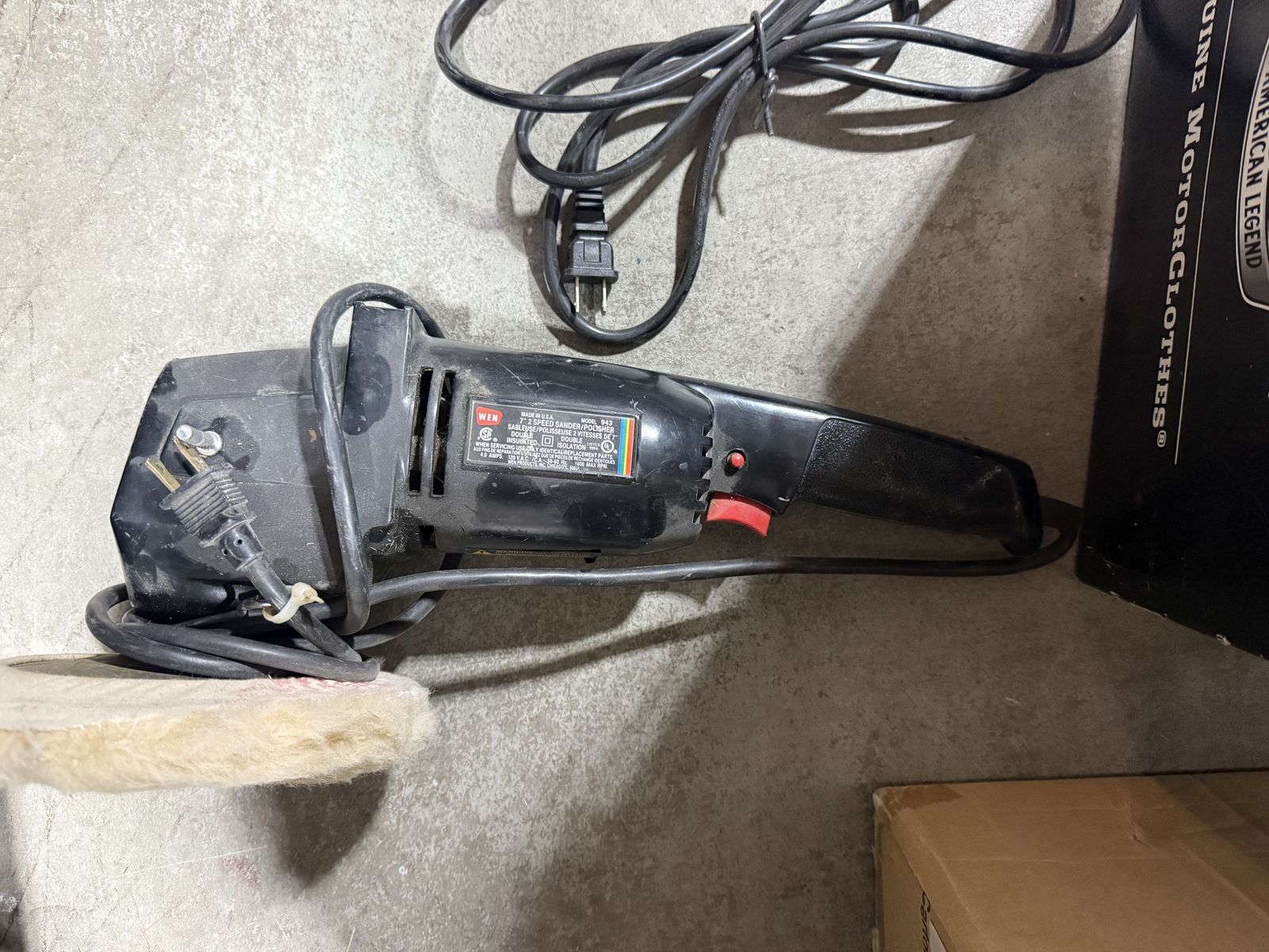 Sander/polisher WEN 7 " 2 speed corded