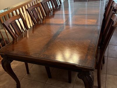 Large all wood dining table