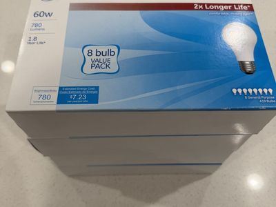 31 60W GE A19 lightbulbs NOT LED