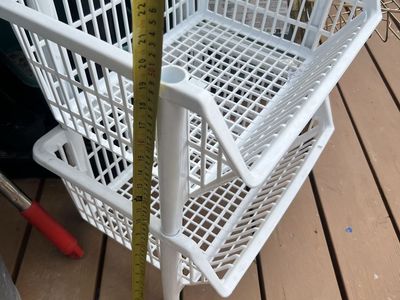 Plastic storage 2 tier