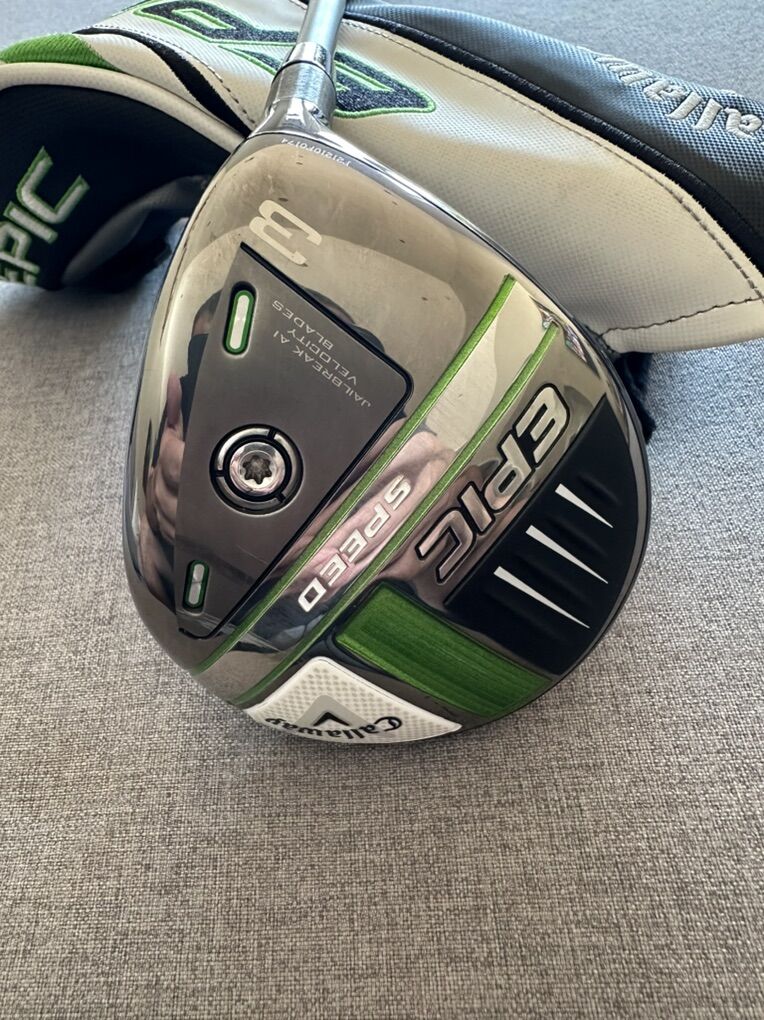 Like New Callaway Epic Speed 3-wood. Stiff Shaft