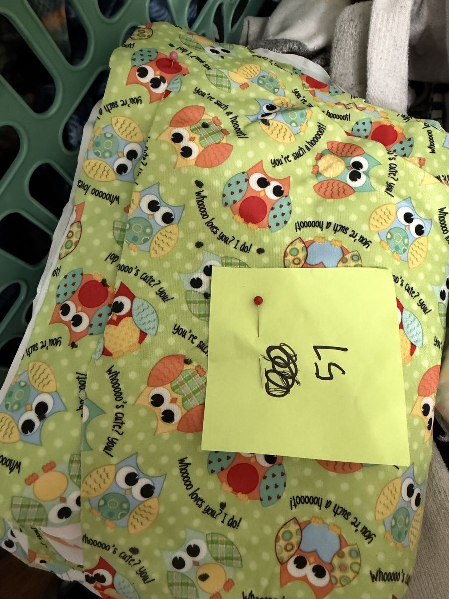 DIY Reusable Diaper Project Kit: 57 Precut Owl Diapers, PUL, Liner Fabric, Snaps, Pattern