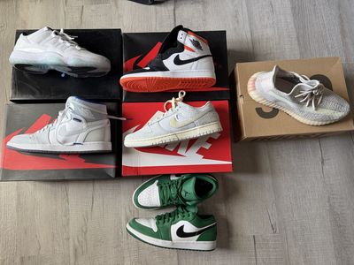 Nike, Jordans and Yeezy.