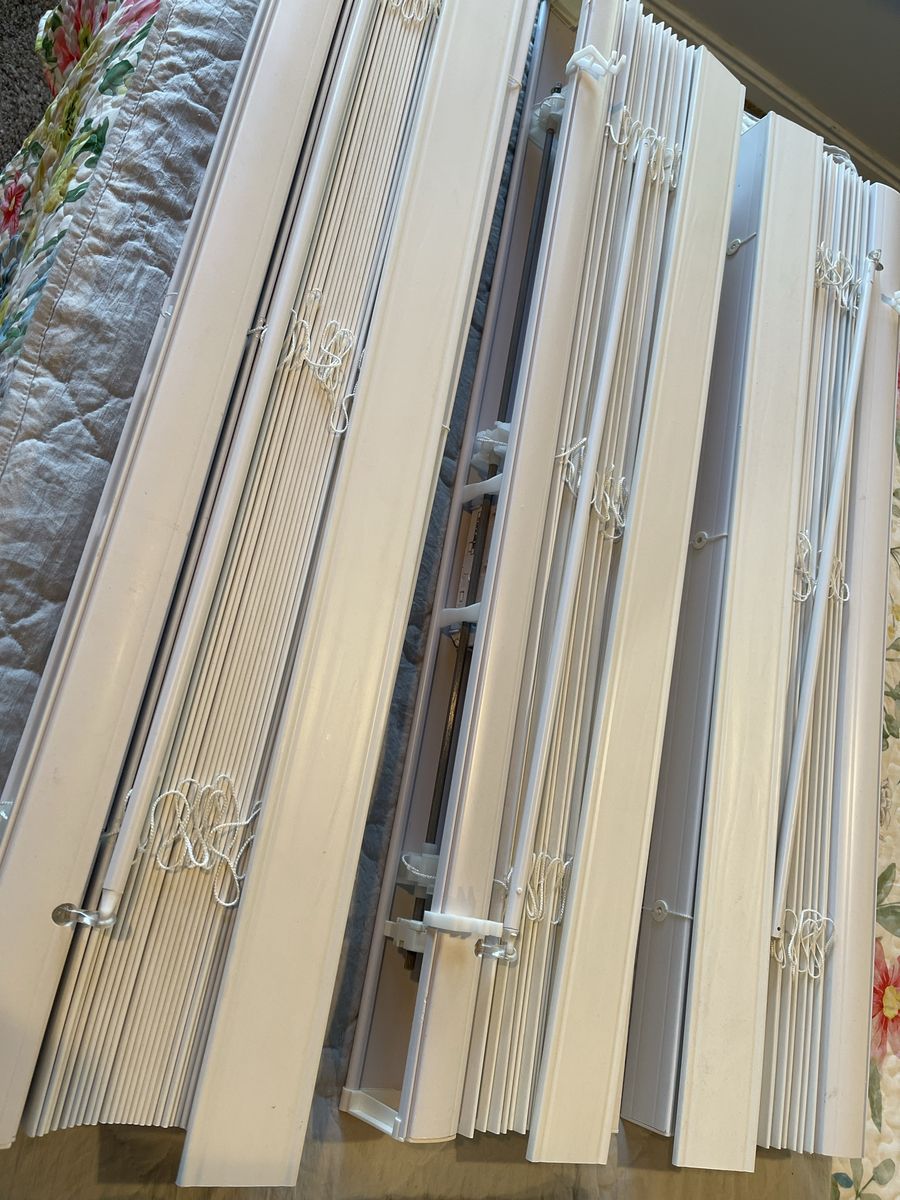 White Window Blinds - (3 all together)