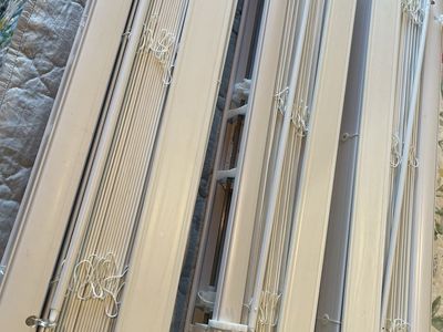 White Window Blinds - (3 all together)