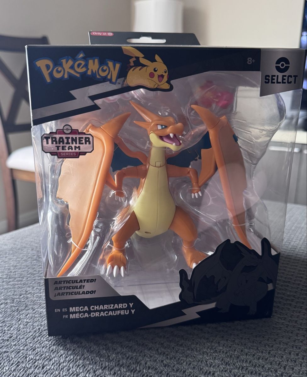 Pokémon Select Trainer Team Series Mega Charizard Y Articulated Figure New in Box