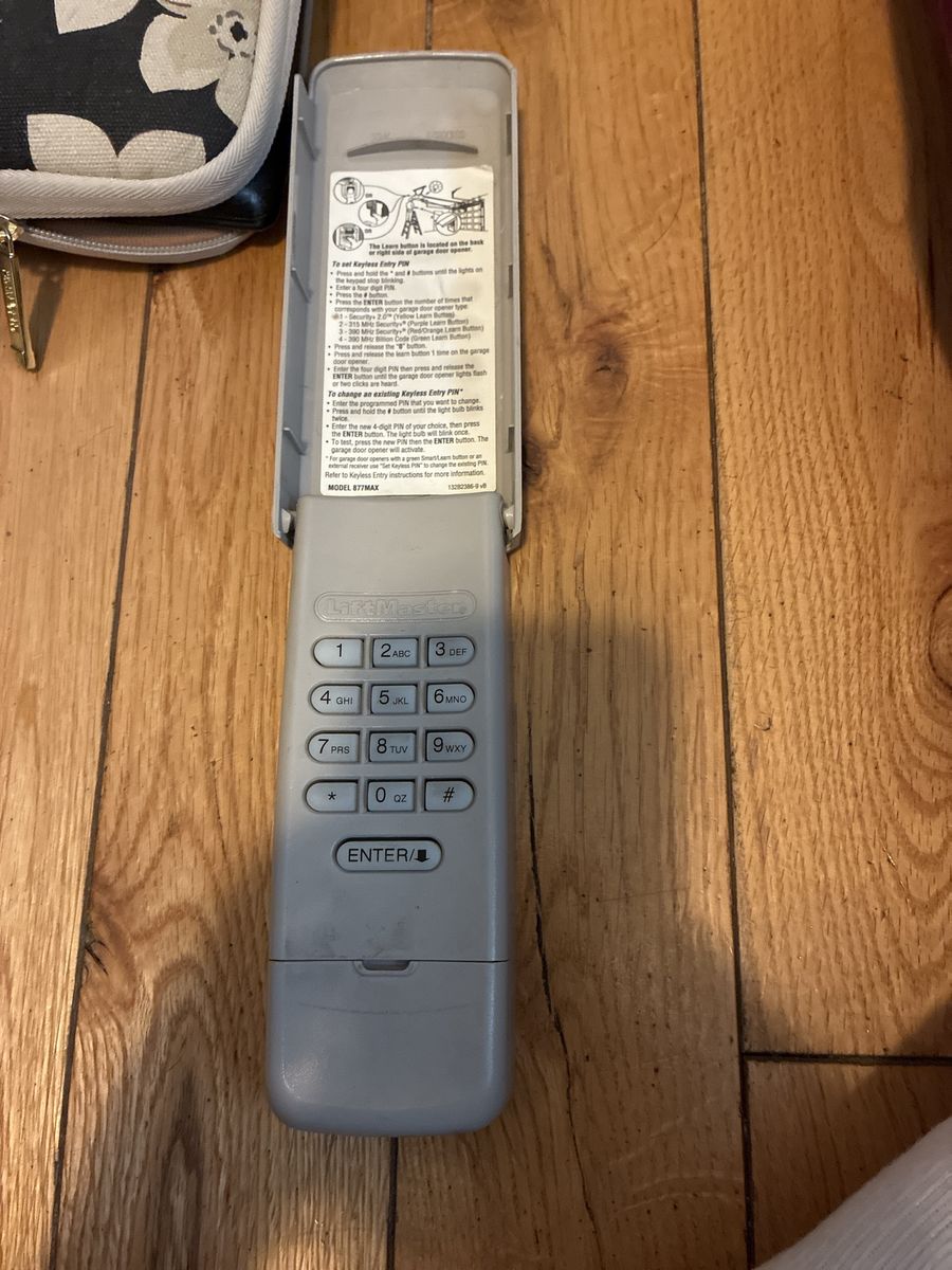 Liftmaster garage door keypad