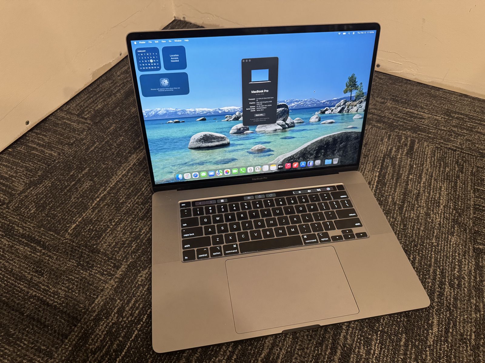 MacBook Pro 16 2019 32GB RAM 2TB SSD