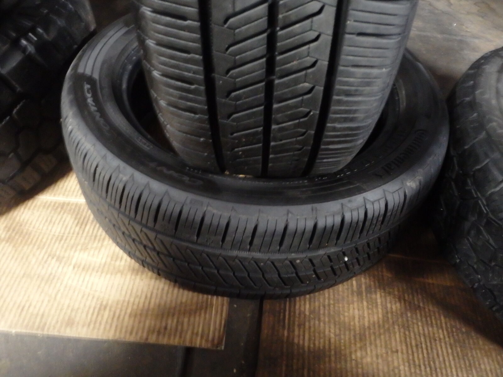 215/50R17 CONTINENTAL CONTROL CONTACT PAIR OF TWO USED TIRES