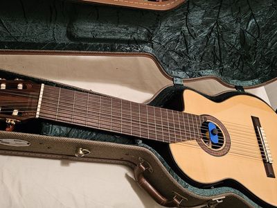 Bartolex 10 String Classical/Electric Cutaway Guitar w/Spruce Top, Near Mint +