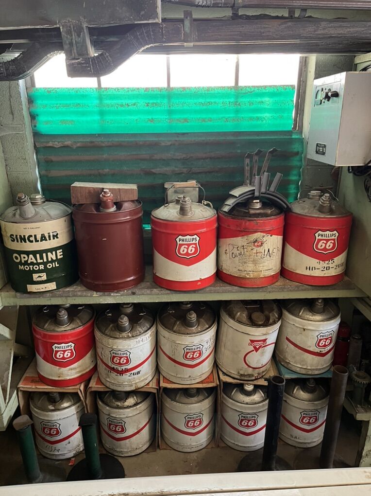 Old Phillips 66 Gas Cans