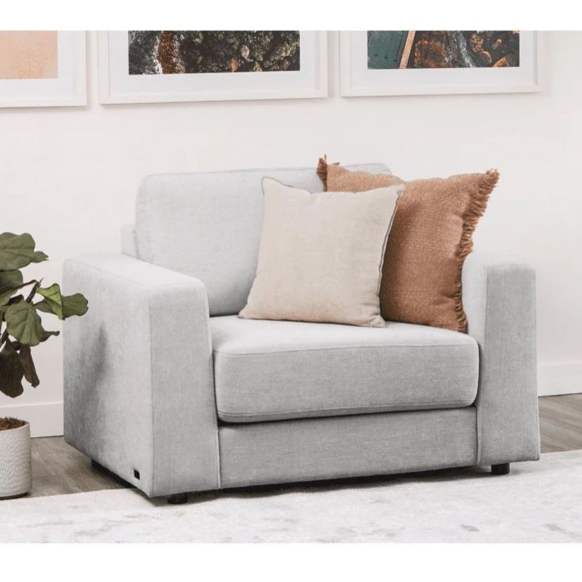 Abbyson Home Oversized Armchair with Ottoman – Brand New