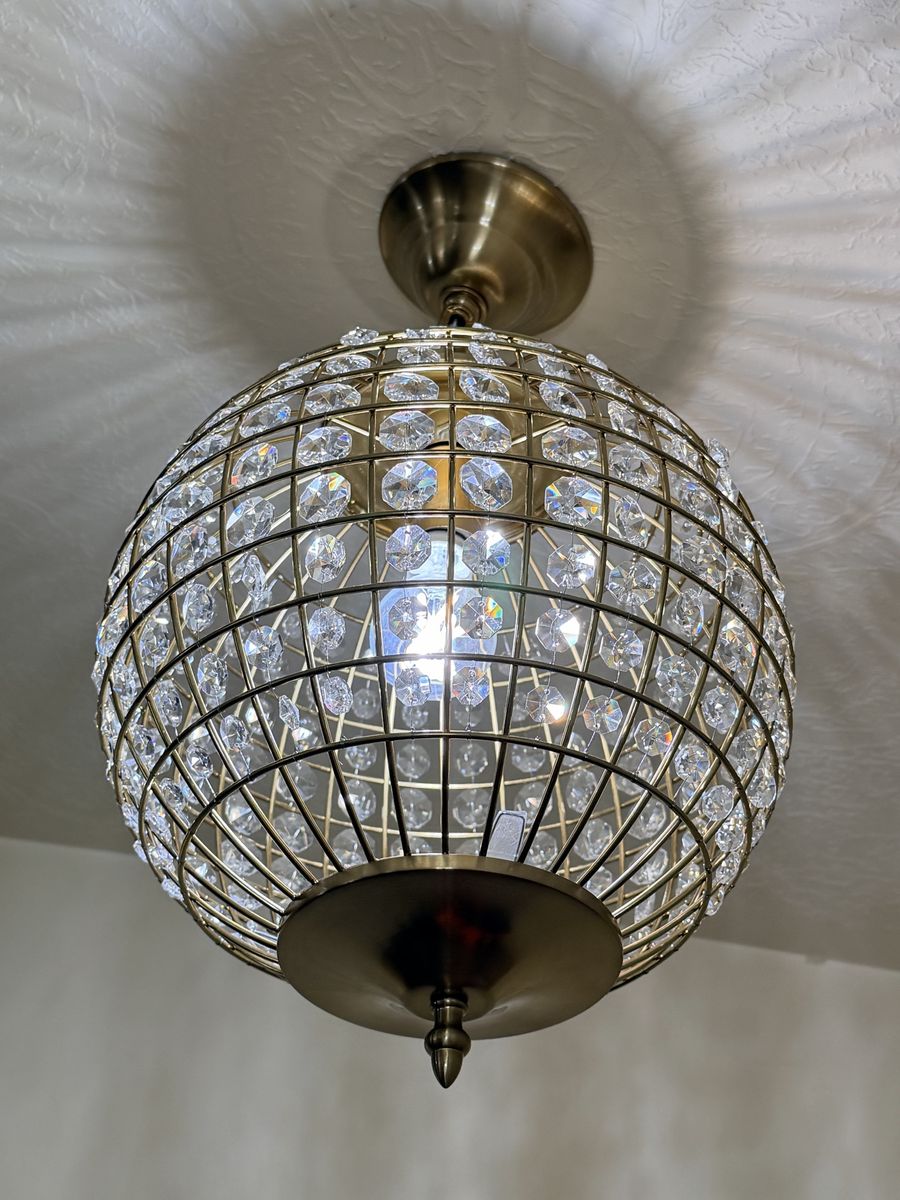 New inbox I have an extra. 19 in sphere chandelier