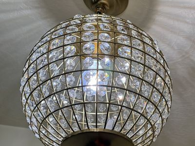 New inbox I have an extra. 19 in sphere chandelier