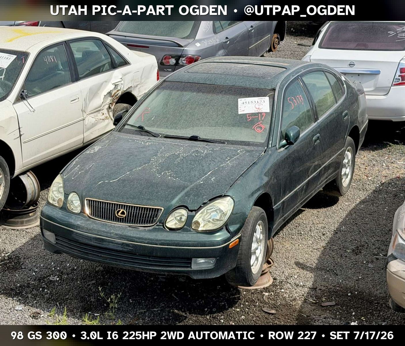 1998 Lexus GS 300 Parts - UTPAP Ogden
