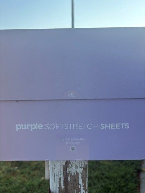 Purple Brand Split King Sheet Set
