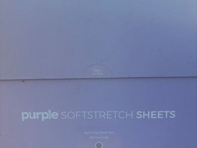 Purple Brand Split King Sheet Set