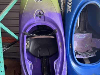 Perception Full Tilt Whitewater Kayak - Purple/Green