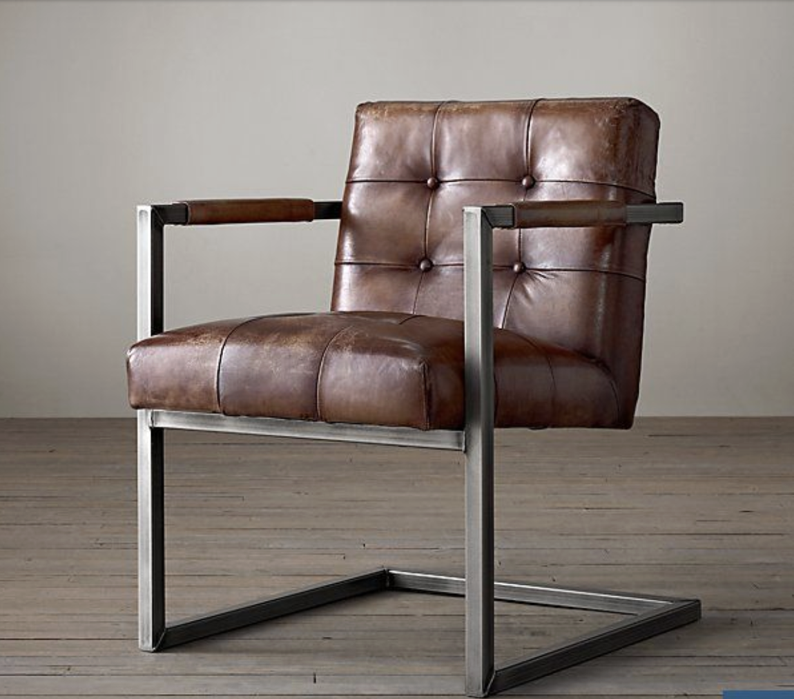 Restoration Hardware Milano Tufted Chairs (2)