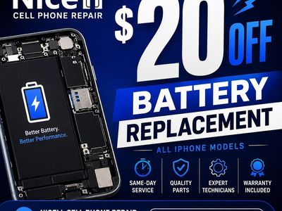 Battery Replacement 20% Off