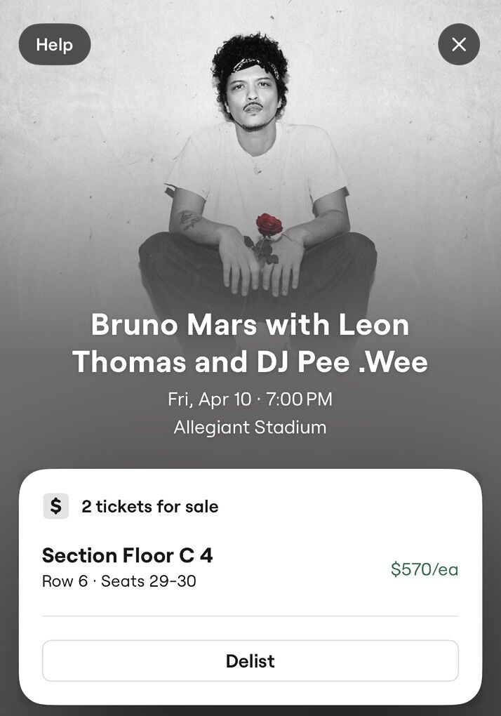 BRUNO MARS ROMANTIC TOUR