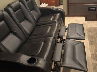 Couches with recliners leather