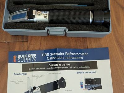 Bulk Reef Supply BRS Seawater Refractometer for Aquarium Salinity Testing