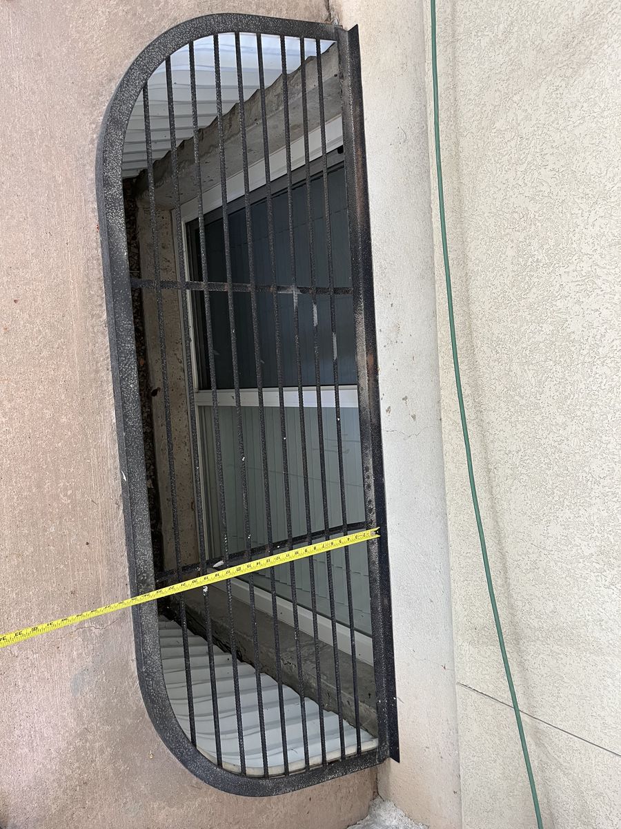 25” X 72” Bronze window well cover