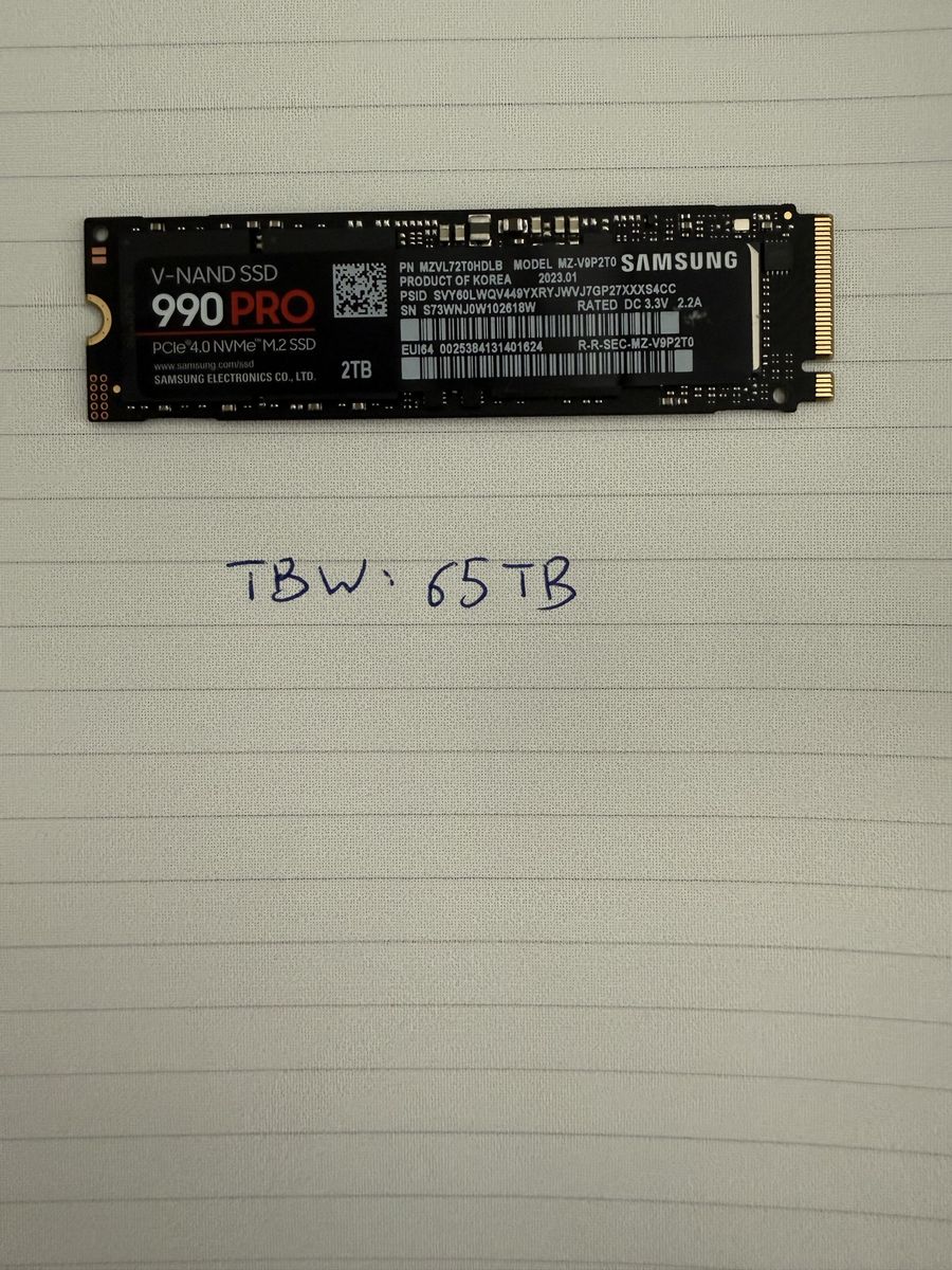 Samsung 990 PRO 2TB PCIe 4.0 NVMe M.2