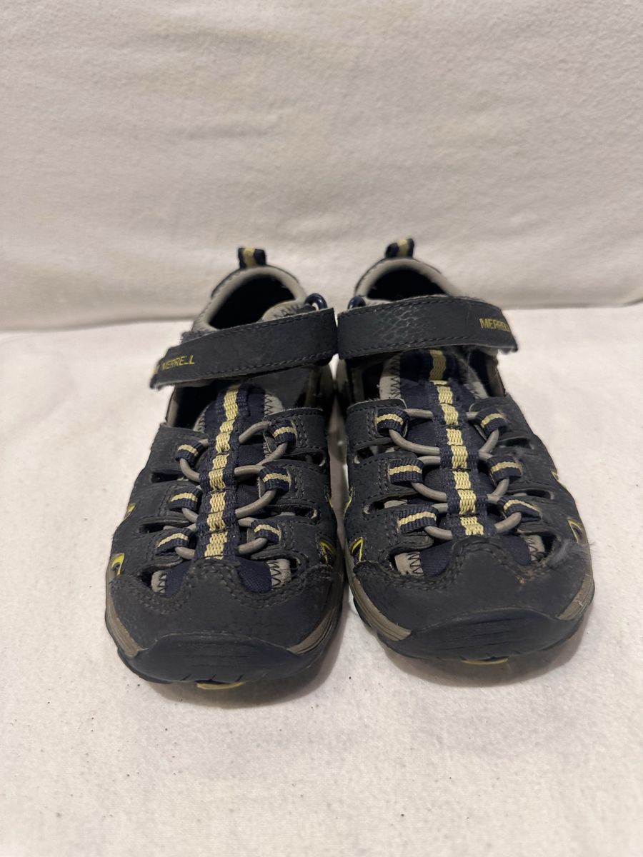 Merrell toddler size 11 blue with yellow trim, water or hiking sandals