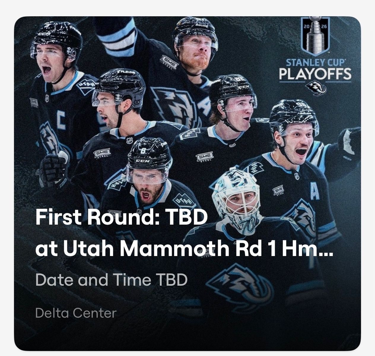 Utah Mammoth 1st Home Playoff Game