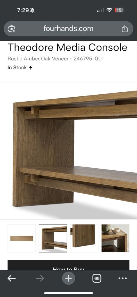 Four Hands Media Console Tv Stand Delivery