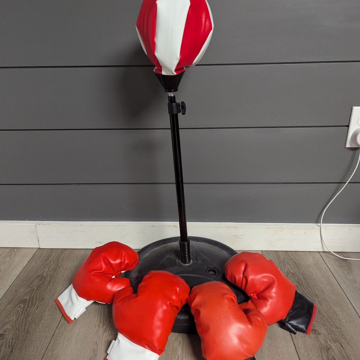 Toddler boxing bag and mitts