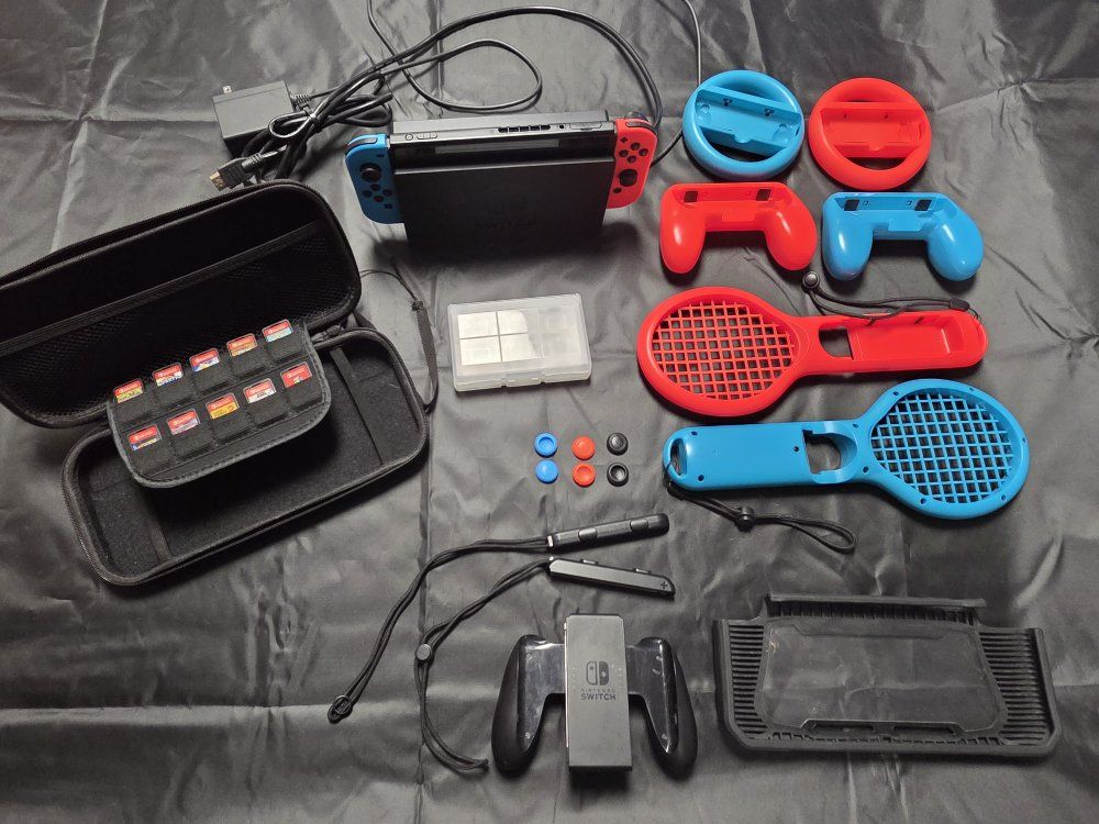 Nintendo Switch + Accessories + Games